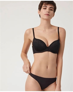 Бесшовные стринги с кружевом, чёрный Ysabel mora