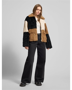 Меховая куртка Тедди с карманами с клапанами, модель «Карли» Edited