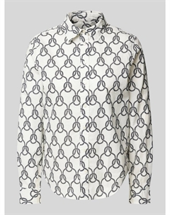 Блузка-рубашка прямого кроя с застежкой на пуговицы по всей длине, кремовый Gant