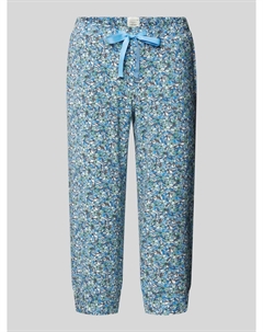 Бермуды облегающего кроя с завязками, модель «Mix+Relax», синий Schiesser