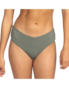 Shiny Wave женские плавки бикини, зеленый Roxy