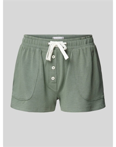 Пижамные шорты классического кроя с ширинкой, оливковый Tommy hilfiger