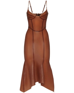 Платье миди Latex, розовый Dsquared2