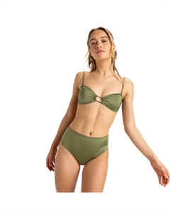 Женские плавки бикини с полным покрытием Brilho, зеленый Roxy