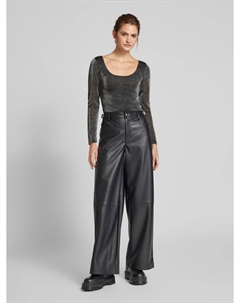 Боди облегающего кроя с фасонной пряжей, модель «AMERA», серебряный Only