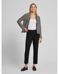 Зауженные брюки со стрелками, черный More&more