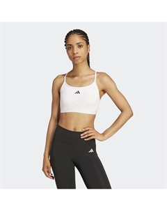 Aeroreact Training спортивный бюстгальтер 3 полоски, белый Adidas