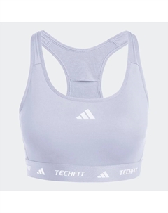 Спортивный бюстгальтер TECHFIT, фиолетовый Adidas