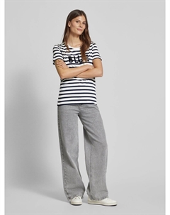 Футболка с отделкой пайетками, кремовый More&more