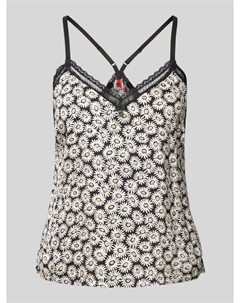 Верх пижамы с кружевной отделкой модель 'FUN', черный Hugo