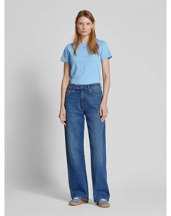 Футболка с вышитой этикеткой, модель «Делорис», светло-голубой Hugo