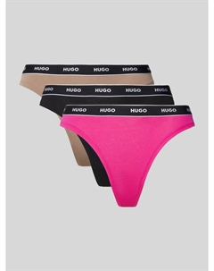 Трусы с эластичной резинкой на поясе в упаковке 3 шт, розовый Hugo