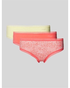 Трусики-хипстеры с кружевной отделкой, модель 'GO Crush', 3 шт. в упаковке, желтый Sloggi