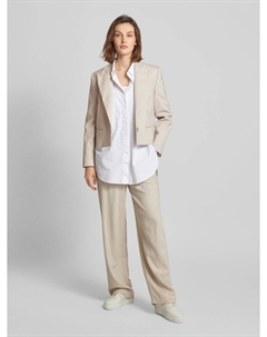 Блейзер с воротником-лацканом модель «ФИОНА», песочный Mango