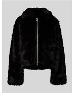 Куртка из искусственного меха модель «Яра», черный Weekday