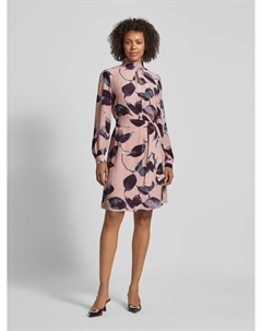 Платье длиной до колена с вырезом-замочной скважиной, розовый More&more