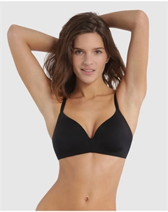 Бесшовный бюстгальтер Invisifree с гибкими неметаллическими косточками, чёрный Dim