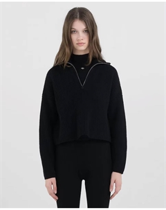 Женский свитер на молнии, чёрный Replay