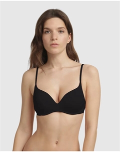 Невидимый бюстгальтер пуш-ап без косточек, чёрный Dim