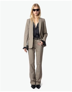 Женские брюки с пистолетным принтом, коричневый Zadig&voltaire