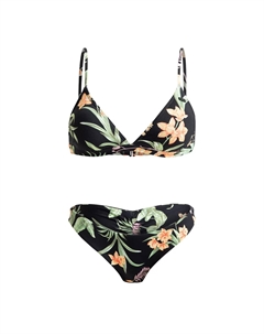 Pt Beach Classics Женский комплект купальников из двух частей, чёрный Roxy