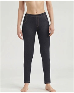 Женские леггинсы с джинсовым эффектом, тёмно-синий Dim