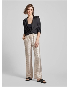 Брюки широкие с узором по всей поверхности, модель «POMY», песочный Zadig&voltaire