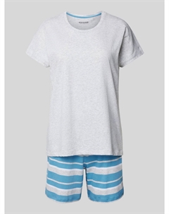 Пижама с круглым вырезом «Casual Essentials», синий Schiesser