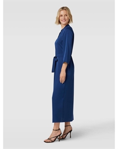 Платье миди с потайной застежкой на пуговицы, синий Windsor