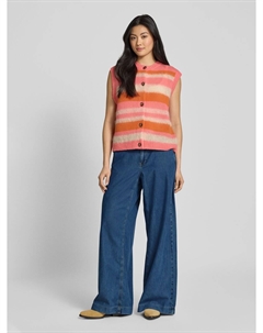 Джинсы широкого кроя с завязывающимся поясом, модель «Венди», синий Mac