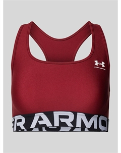 Спортивный бюстгальтер с этикеткой, модель «Authentics», бордовый Under armour