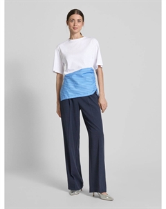 Футболка со сборками по бокам, модель «БРЕСТ», светло-голубой Max&co