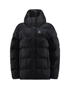 Женская пышная куртка с капюшоном, чёрный Haglöfs