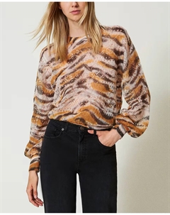 Женский свитер из шерсти и мохера, многоцветный Twinset