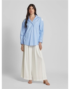 Блузка-рубашка с планкой на пуговицах модель 'NADAR', светло-голубой Weekend max mara