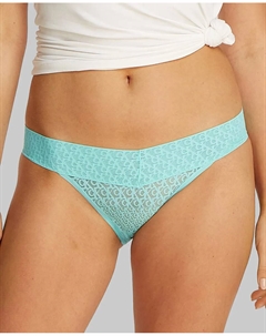 КРУЖЕВНЫЕ ТРУСЫ С ЛОГОТИПОМ ICON, голубой Calvin klein