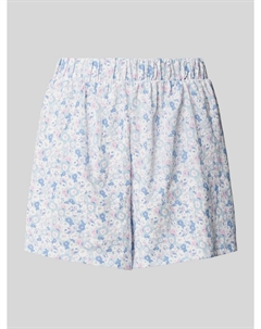 Свободные пижамные шорты из чистого хлопка с абстрактным цветочным узором, светло-голубой Marc o'polo