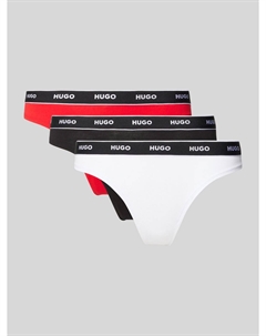 Трусы с растяжкой в ​​упаковке 3 шт, красный Hugo