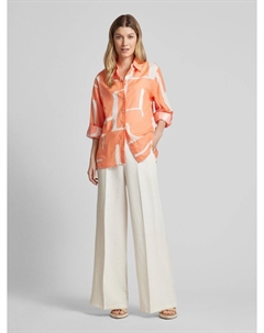 Блузка с узором по всей поверхности, модель «Фумине», коралл Opus