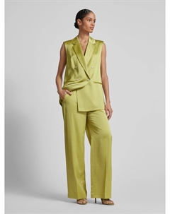 Широкие брюки со стрелками, зеленый Comma,