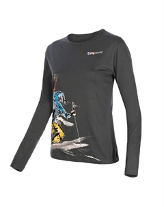 Женская футболка Lonely Wm Long, темно-серый Trangoworld