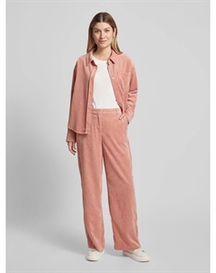 Брюки из ткани с задними карманами модель «Марния», розовый Opus