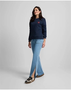 Женские брюки с карманами из денима, синий Silbon