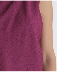 Женская драпированная блузка из крепа, пурпурный Calvin klein