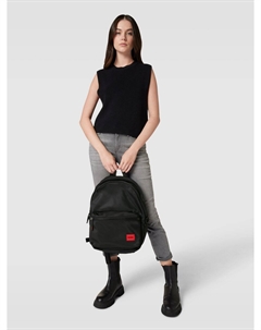 Рюкзак с этикеткой, модель «Эрик», черный Hugo