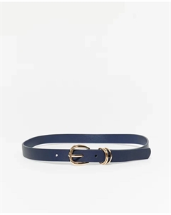 Тонкий ремень, тёмно-синий Сфера