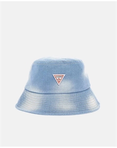 Джинсовая шапка с треугольным логотипом, синий Guess