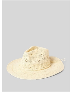 Соломенная шляпа с вышивкой люверсами, песочный Review