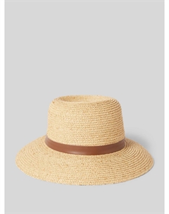 Соломенная шляпа с тканевой лентой модель «Рафия», песочный Loevenich