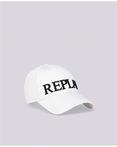 Регулируемая кепка унисекс с вышитым логотипом, белый Replay